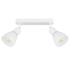 Spot na listwie 2xE14 w kolorze białym MALTA 2 LP-877/2W WH Light Prestige