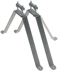 Obejma murowa do mocowania masztów antenowych do muru lub ściany OMP-50L40