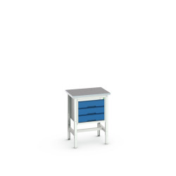 Stół warsztatowy szer. 600mm maks. obciążenie: 200kg Regulowana podstawa robocza Stal dł. 700mm wys. 930mm