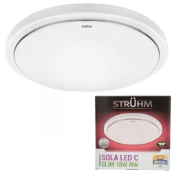 Lampa plafon sufitowy natynkowy okrągły SOLA LED slim C 18W 03517 STRUHM