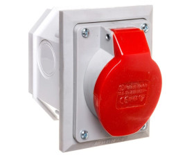 Gniazdo izolacyjne skośne p/t 16A 250/400V 5P IP44 2622-420