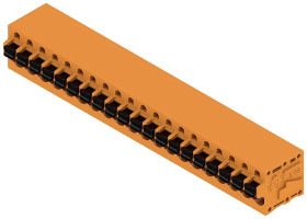 Weidmüller 1330910000 Zacisk sprężynowy 2.5 mm² Ilość styków 20 pomarańczowy 15 szt.