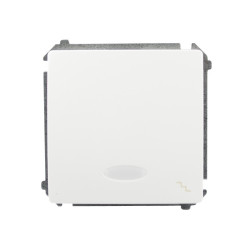 Łącznik schodowy podświetlany biały BMW6L.01/11 Kontakt-Simon Basic