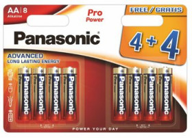 Baterie Panasonic Alkaline PRO Power LR6/AA (blister) - 8 sztuk