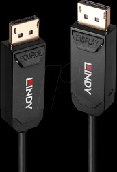 38521 LINDY 15 m fibre optic hybrid DP 2.0 UHBR10 cable