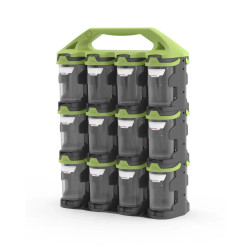 Organizer Q2x24 QuestSystem, oliwkowy 24 pojemniki