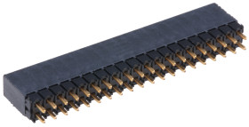 Gniazdo PCB 40 -pinowe 2 -rzędowe raster: 2.54mm typu płytka – płytka Kątowe Przewlekany