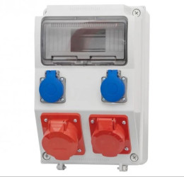 Rozdzielnia CAJA 2x16A 5p, 2x230V 9 mod. F3_0250