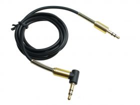 Przyłącze kabel Jack-Jack 3,5mm Stereo kątowy (1m)