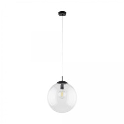 Lampa wisząca z kulistym kloszem z przezroczystego szkła 35cm średnicy ESME 3268 TK Lighting