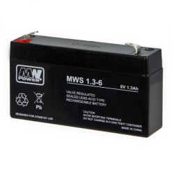 Akumulator AGM 6V/ 1,3Ah MWS 1,3-6 MWpower 132531