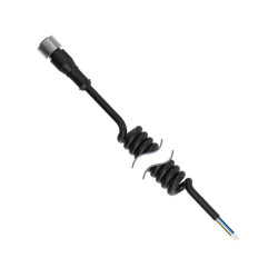 Kabel przemysłowy konfekcjonowany ze złączem Złącze M12 długość 3.3m Rodzaj A Żeńskie Złącze B Flying Leads
