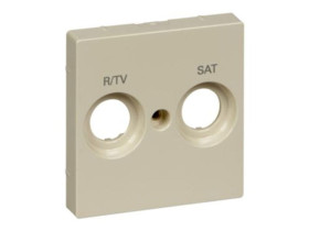 MERTEN SYSTEM M Płytka czołowa oznaczona R/TV+SAT do gniazd antenowych kremowy MTN299844 SCHNEIDER ELECTRIC