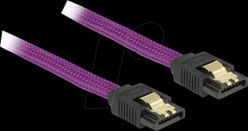 83692 SATA 6 Gb/s 100-cm purple straight/straight metal cable