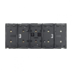 LIVING NOW MY HOME ramka stykowa 4+1mod. czarny KG8104P1