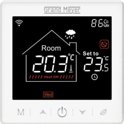 Programowalny termostat Grand Meyer SN-10 z Wi-Fi (biały)