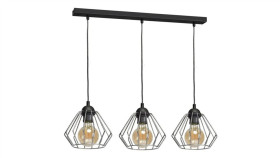Lampa Wisząca Norman Black 3Xe27 Mlp6264 Milagro