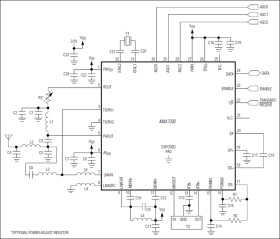 Low-Cost, 315MHz and 433.92MHz ASK Transceiver with Fractional-N PLL