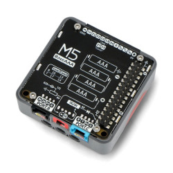Base AAA Battery Holder - nakładka zasilająca z koszykiem na baterie AAA - M5Stack A122