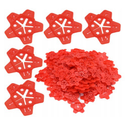 Krzyżyk dystansowy do fugi 1-3mm - 50szt - Uniwersalny dystans do systemu poziomowania płytek.