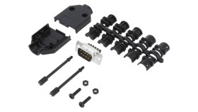 Dtpkp-09Mssc Złącze D-Sub Męskie Proste Zacisk Śrubowy Na Przewód Unc 4-40 Pin 9