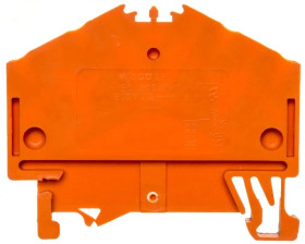 Złączka szynowa 4-przewodowa 2,5mm2 pomarańczowa 280-946