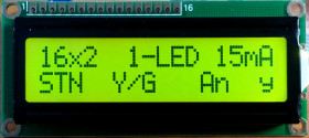 LCD-PC-1602An-YHY Y/G-1L E6 C