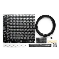 Zestaw DIY LED Matrix SMD Dot Matrix Ekran reklamowy Zestaw do lutowania PCB Wstępnie zaprogramowany mikrokontroler Czerwony wyś
