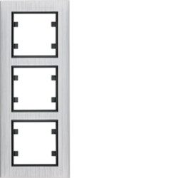 Lumina passion Ramka 3-krotna pionowa aluminium srebrne WL9132