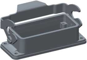 Housing, size HB16, die-cast aluminum, clip locking, IP65, T1500163000-000