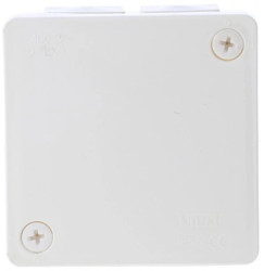 Puszka n/t hermetyczna pusta 86x86x40mm IP55 biała VP 022-01 61.125