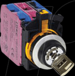 CW4K-31BE20 CW-22mm, KSW, metal, 3pos, spring return r