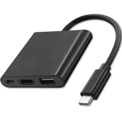 Hub USB typ C 3.1 / USB 3.0 + HDMI 4K + USB typ C PD 100W Qoltec