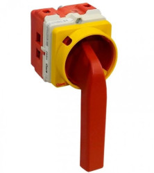 Przełącznik Gave I-II 1P+2s 100A, bezprzerwowy UPS - BY-PASS, dźwignia z możliwością blokady, 2x styk pomocniczy, A295H7100