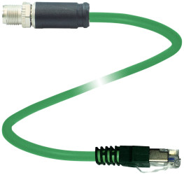 Pepperl+Fuchs 70117753 Złącze konfekcjonowane czujnika/aktuatora V19SX-G-GN5M-PUR-E2S-V45-G, piny: 8, 8, 5 m, 1 szt.