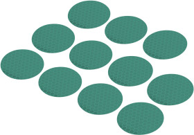 Punkty klejące TOOLCRAFT RTS 1564168 RTS40-GN (Ø) 40 mm 11 szt.