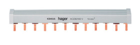 Szyna prądowa 3-fazowa, 63A, Hager