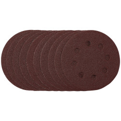 Draper 53499 Sanding Discs, 115mm, 80 Grit, Hook &amp; Loop (Pack of 10)