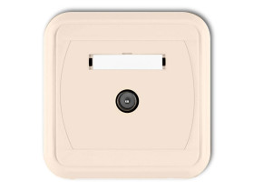 LIZA Gniazdo antenowe pojedyncze TV beżowy 1GTV-1L KARLIK