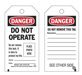 Etykieta ostrzegawcza 'Danger'