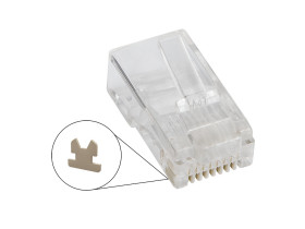 Wtyk sieciowy RJ45 (8P8C) (10szt) linka