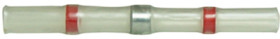 Butt connector with heat shrink insulation, 0.8-2.0 mm², AWG 18 to 14, transparent red, 42 mm, 470037-000