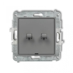 MINI Przycisk świecznikowy w stylu amerykańskim szary mat 27MWPUS-44.1