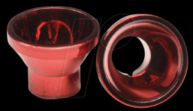 882007 LED reflector, 5 mm, metallized, red