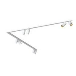 Listwa sufitowa 90 2x150cm MONO CORNER VIII 2x150 WHITE/GOLD 7695 Nowodvorski Lighting