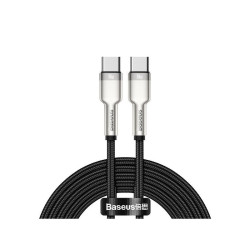 Kabel USB-C Wtyk-Wtyk 2M 100W Baseus PD czarny 5A Quick Charge 4.0