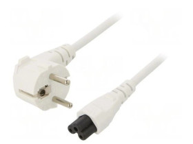 SN314-3/07/1.5WH Kabel: 3x0,75mm2, CEE 7/7 (E/F) wtyk kątowy,IEC C5 żeński