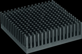 ICK PGA 17 X 17 Heat sink, 43.1 mm, aluminum, 8.6 K/W, PGA