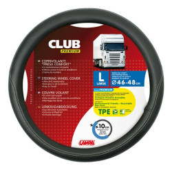 Pokrowiec kierownicy TIR CLUB L (*) 46-48cm skóra syntetyczna LAMPA