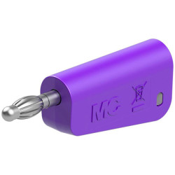 St&#xE4;ubli 641038-26 LQ-4N-30 jack plug 4 mm pin violet stackable 1 pc